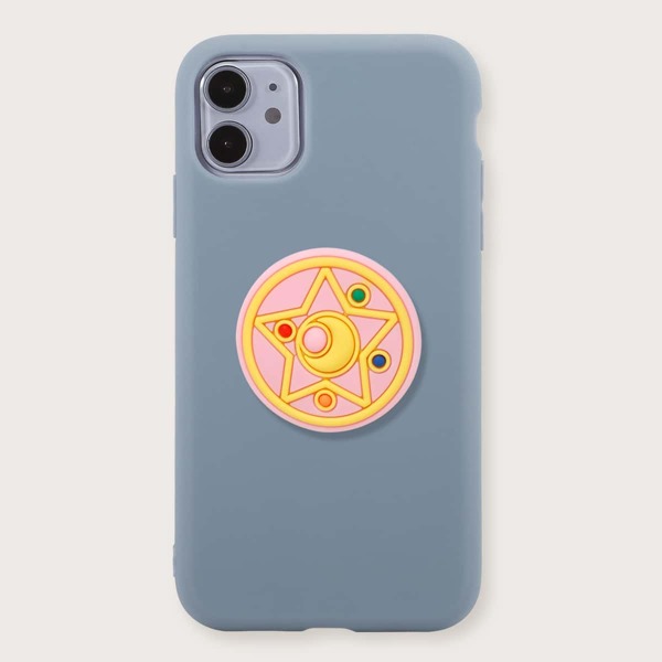 

Чехол для iPhone с держателем для телефона, Нежно-голубой