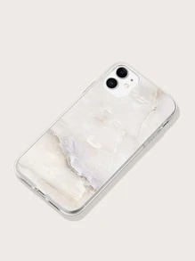 Ốp lưng hoa văn đá cẩm thạch tương thích với iPhone - Màu be - Xem 2