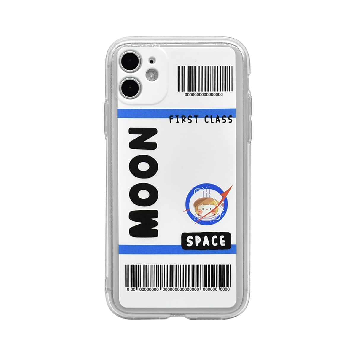 

Moon Ticket Print iPhone Case, Multicolor