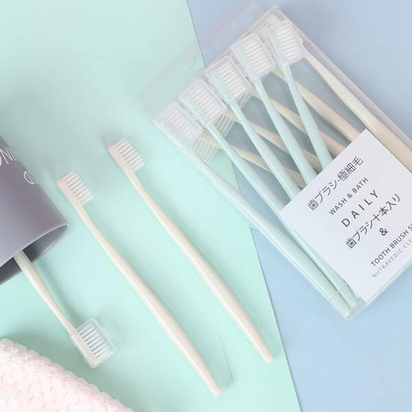 

10pcs Soft Toothbrush Set, Multicolor