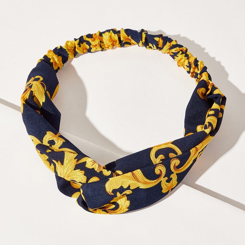 

Floral Pattern Headband, Yellow
