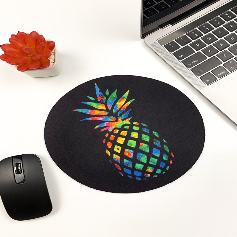 

1pc Pineapple Print Mouse Pad, Multicolor