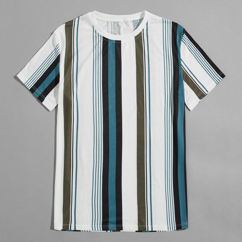

Guys Striped Print Tee, Multicolor