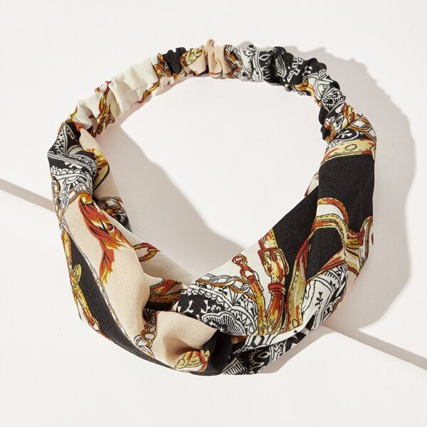 

Chain Print Headband, Multicolor