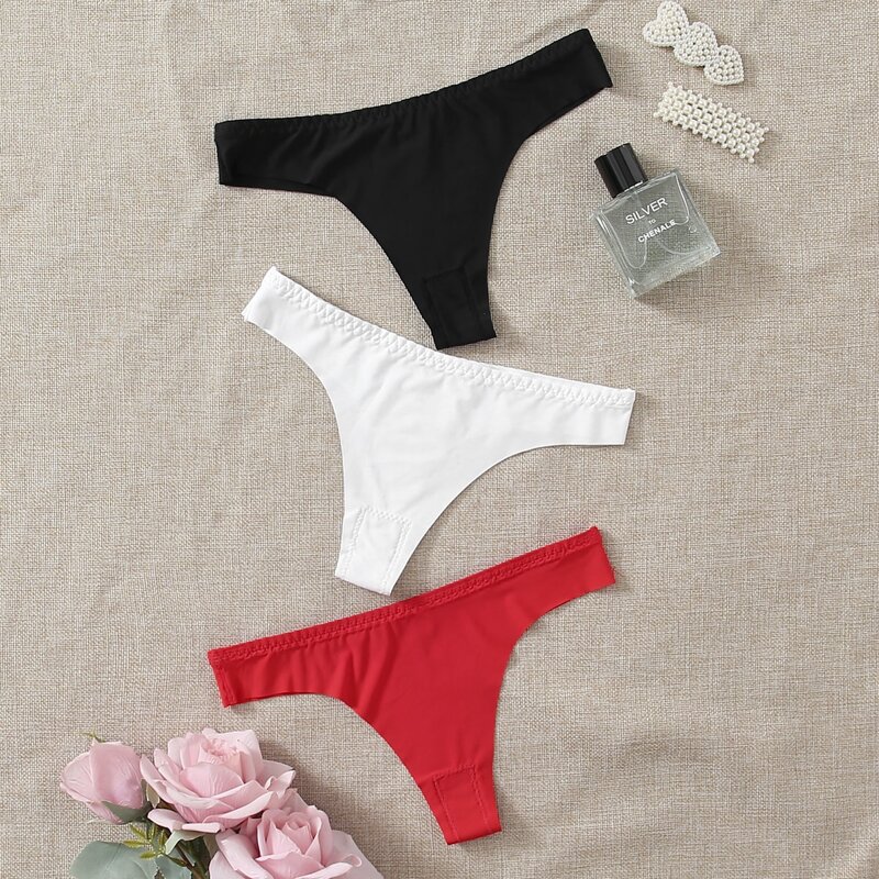 

3pack Seamless Thong Set, Multicolor