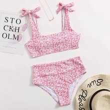 Image of Allover Butterfly Knot Bikini Swimsuit