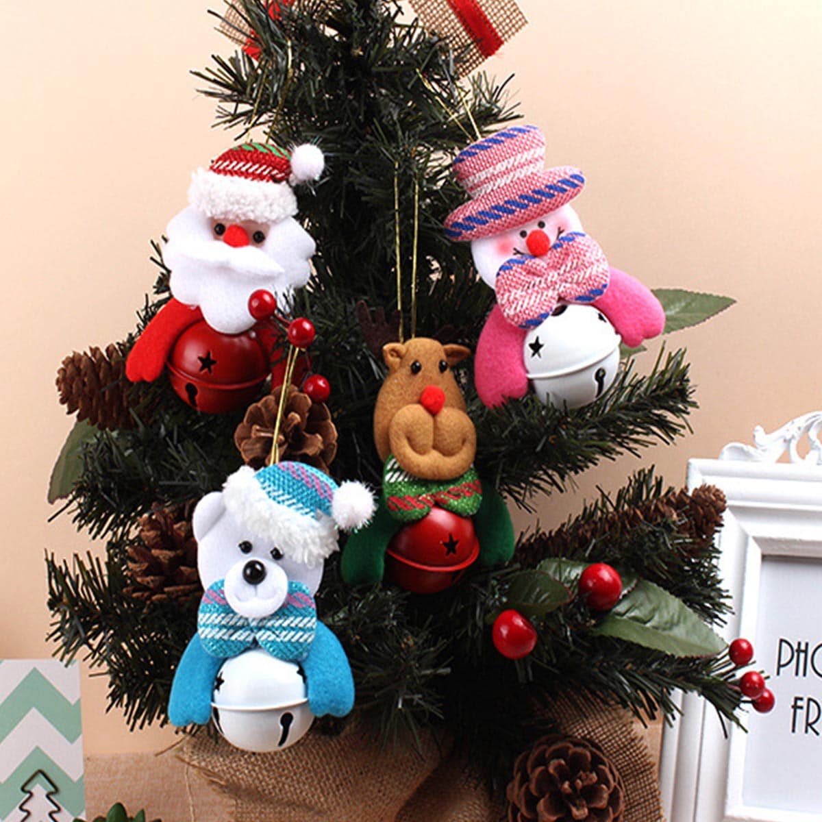 

1pc Random Christmas Bell Ornament, Multicolor