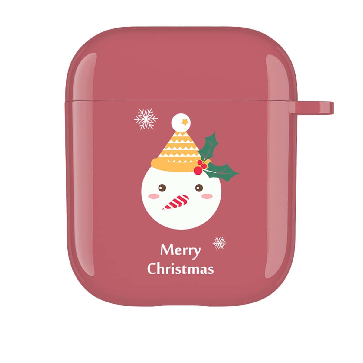 

Christmas Snowman AirPods Case, Rusty rose