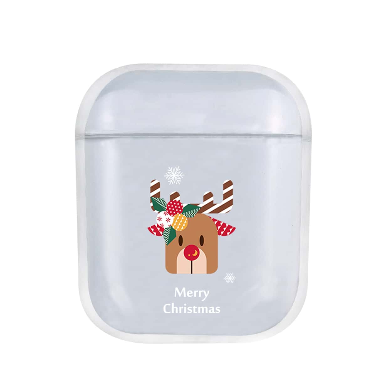 

Christmas Deer AirPods Case, Clear