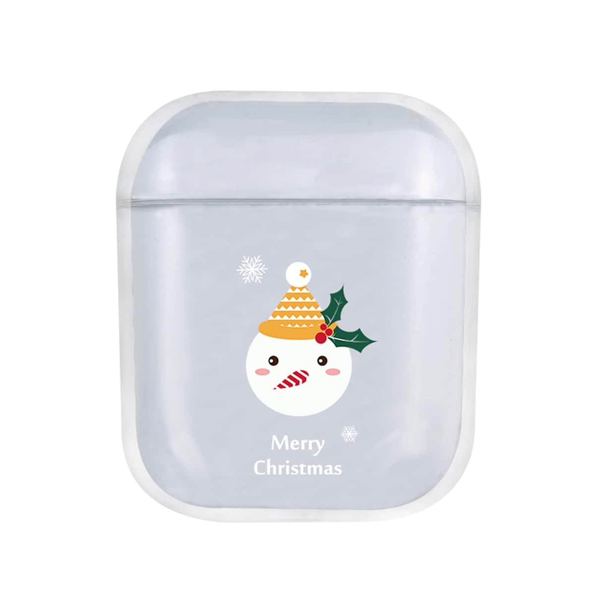 

Christmas Snowman Clear AirPods Case