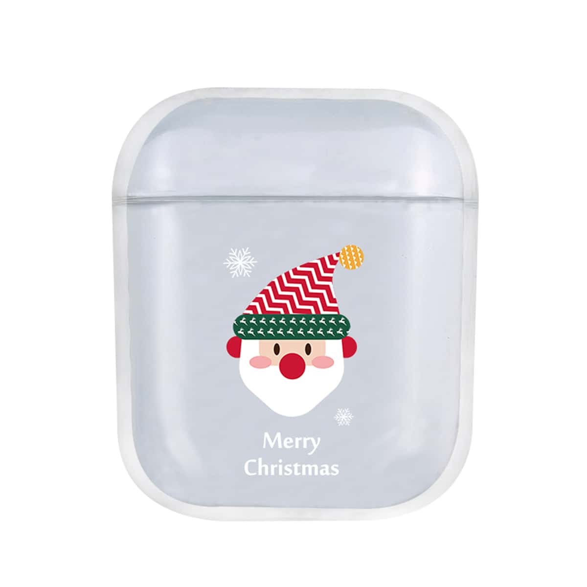 

Christmas Santa Claus AirPods Case, Clear