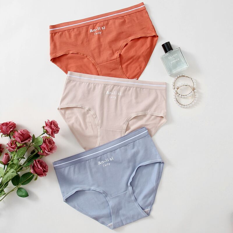 

3pack Letter Panty Set, Multicolor