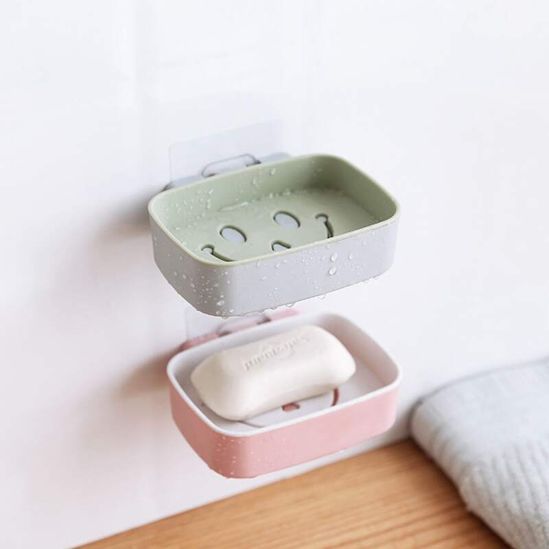 

1pc Wall-mounted Soap Dish Holder, Multicolor