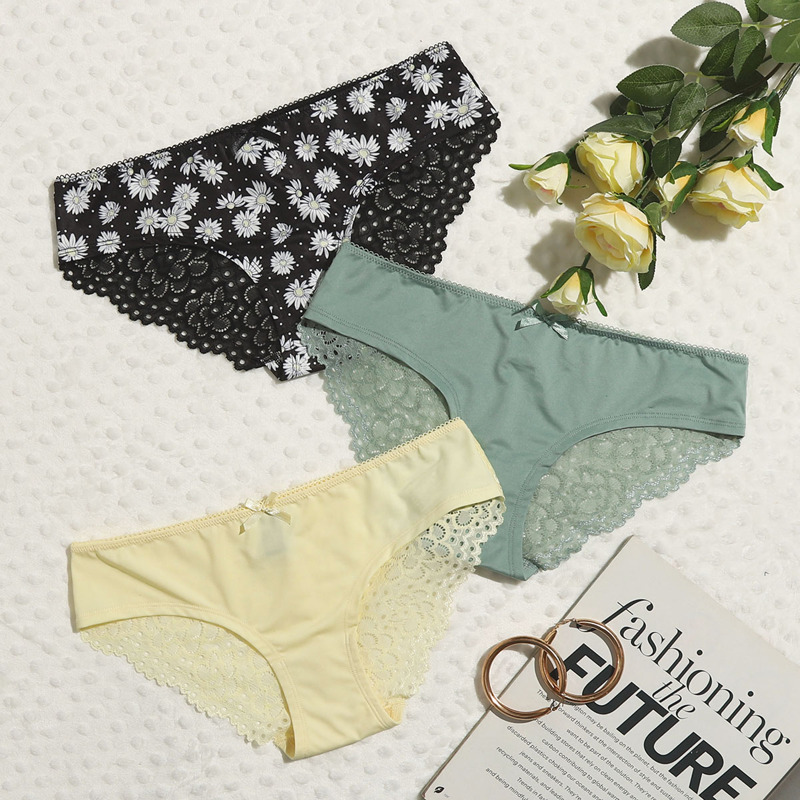 

3pack Floral Panty Set, Multicolor