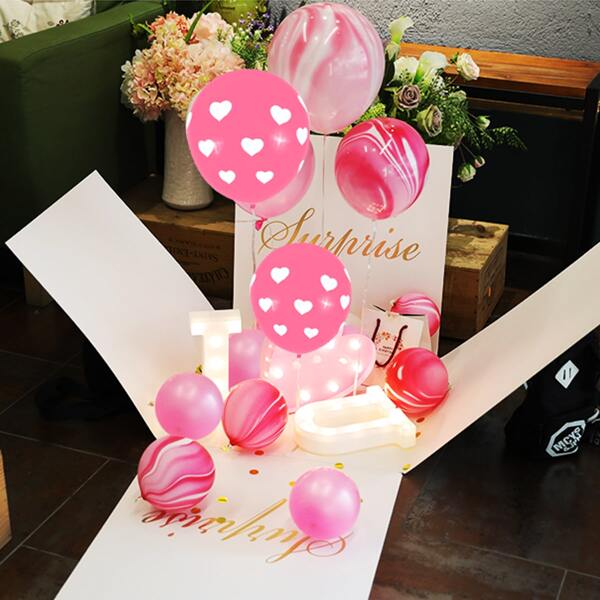 

15pcs Mixed Latex Balloon Set, Multicolor