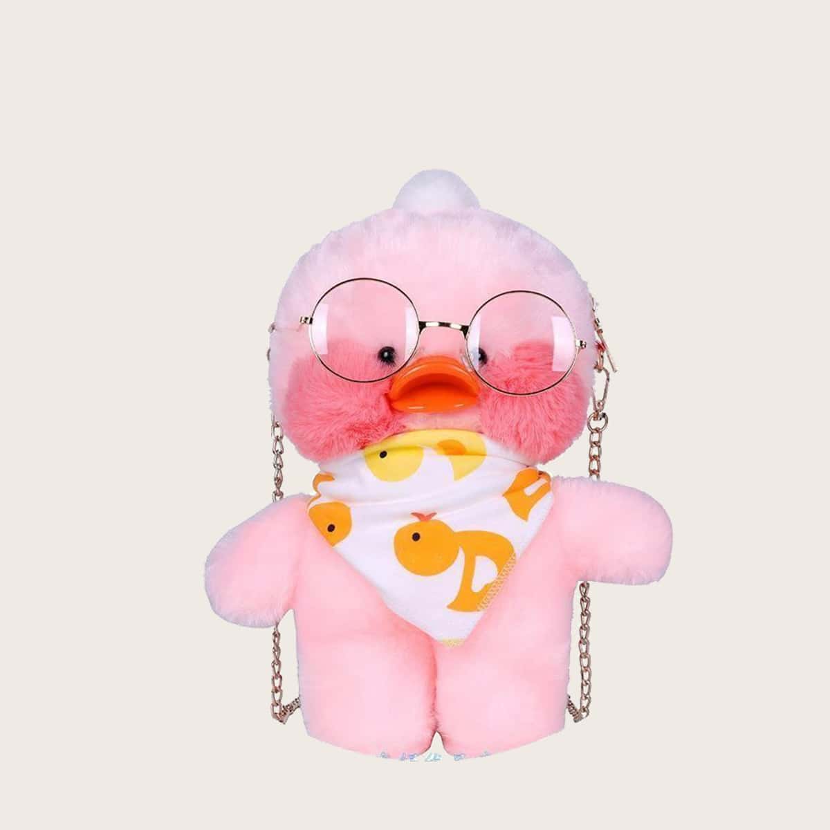 

Cartoon Duck Crossbody Bag, Baby pink