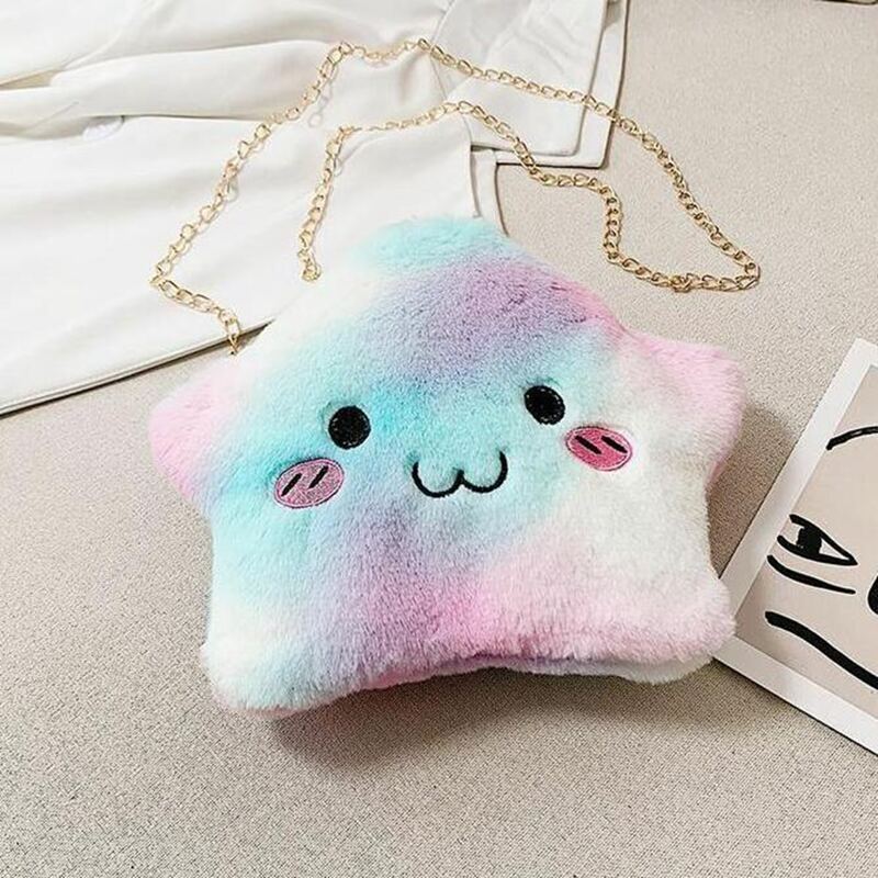 

Star Fluffy Crossbody Bag, Multicolor