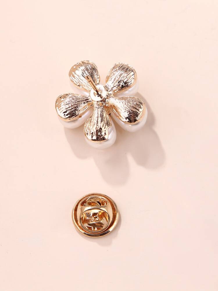 Faux Pearl Flower Design Brooch Valentines,Mom,Mother,Mother's Day,Gift