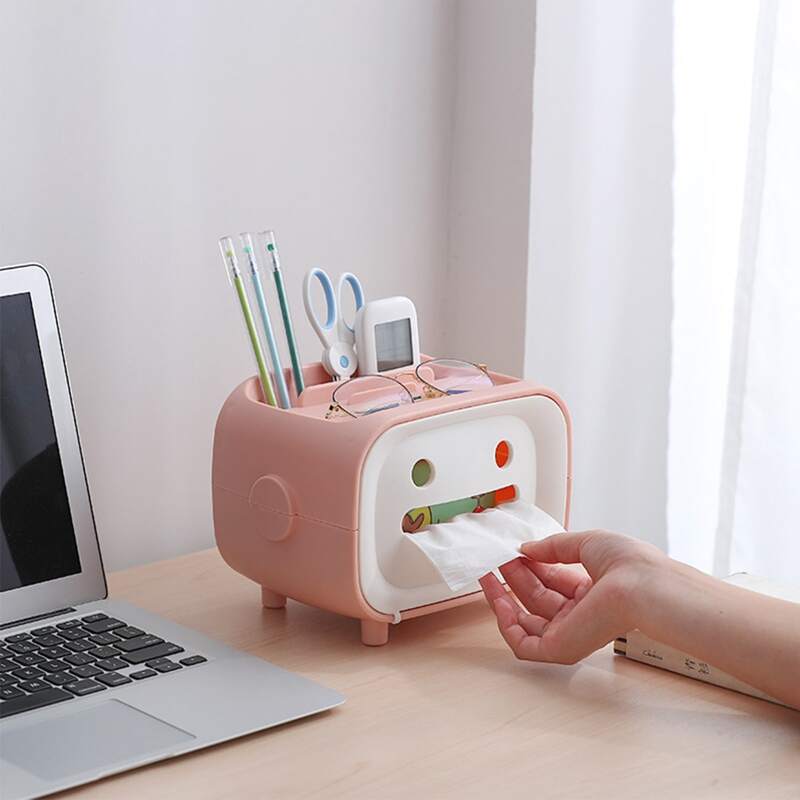 

1pc Cartoon Tissue Box, Multicolor