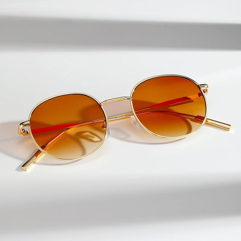 

Guys Metal Frame Sunglasses, Brown
