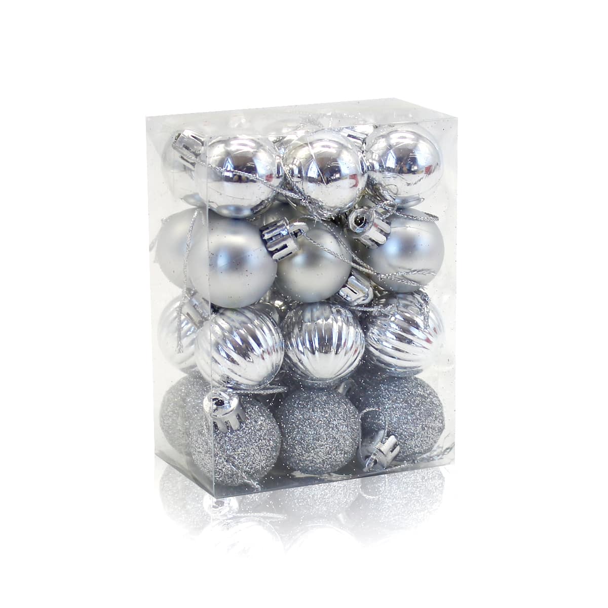 

24pcs Christmas Ball Ornament, Silver
