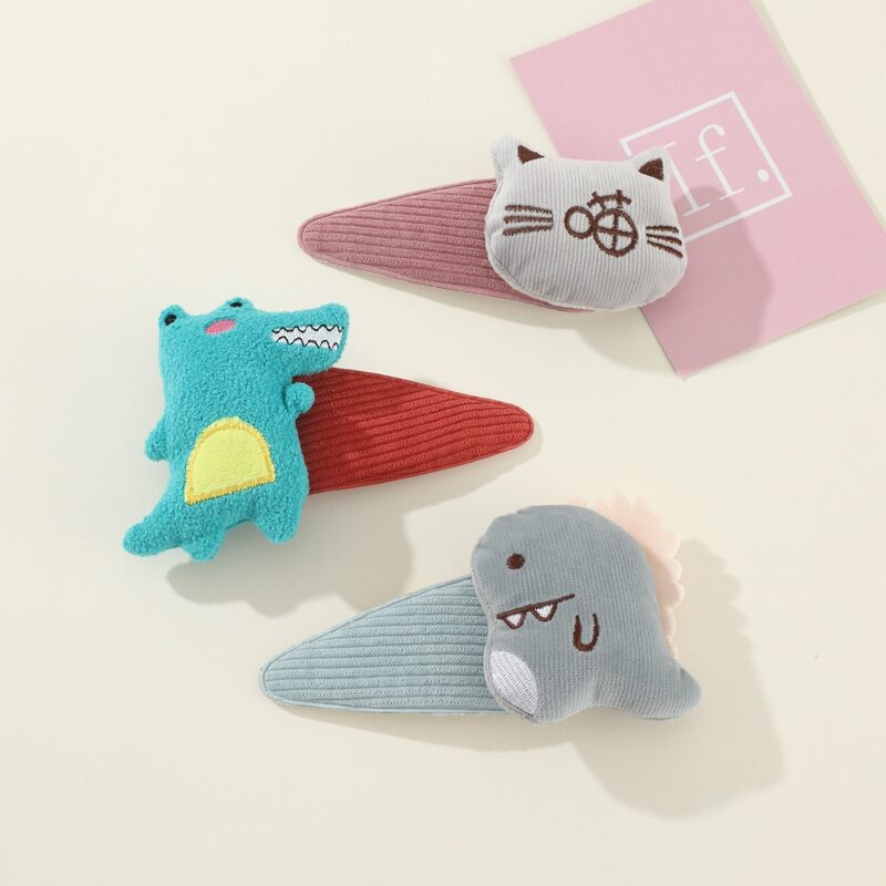 

1pc Random Cartoon Dinosaur Hair Clip, Multicolor