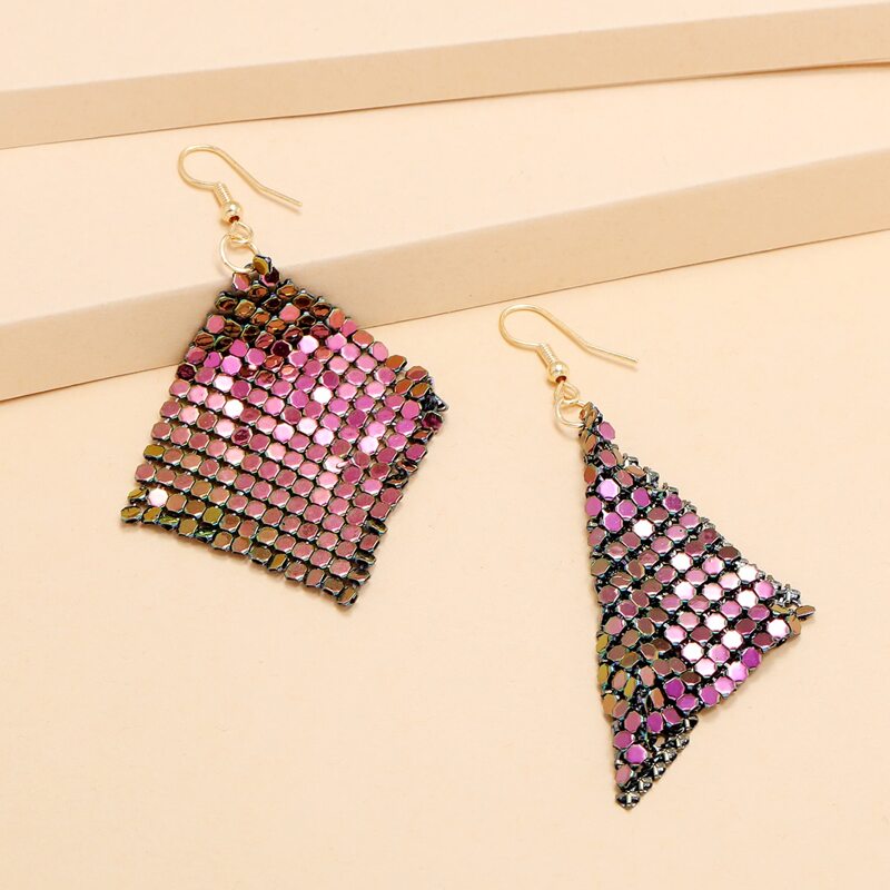 

Sequin Geo Drop Earrings, Multicolor