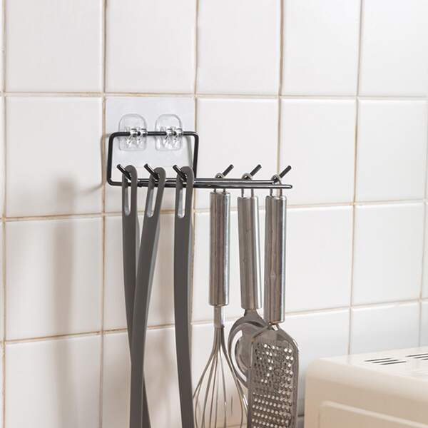 

1pc Multifunction Storage Rack, Black