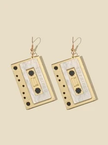 Pendientes largos con cinta