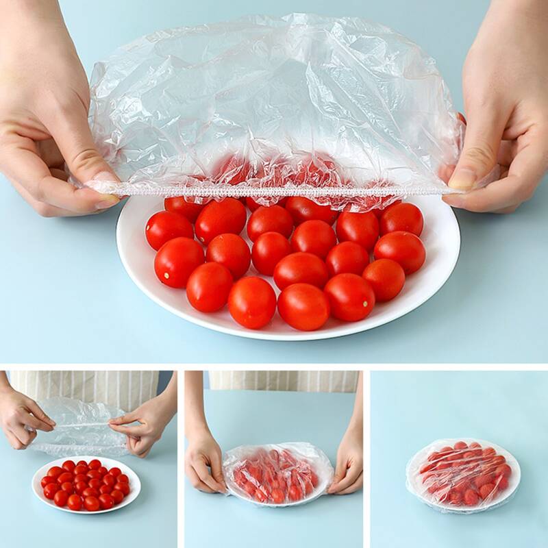 

10pcs Plastic Food Cover, Clear