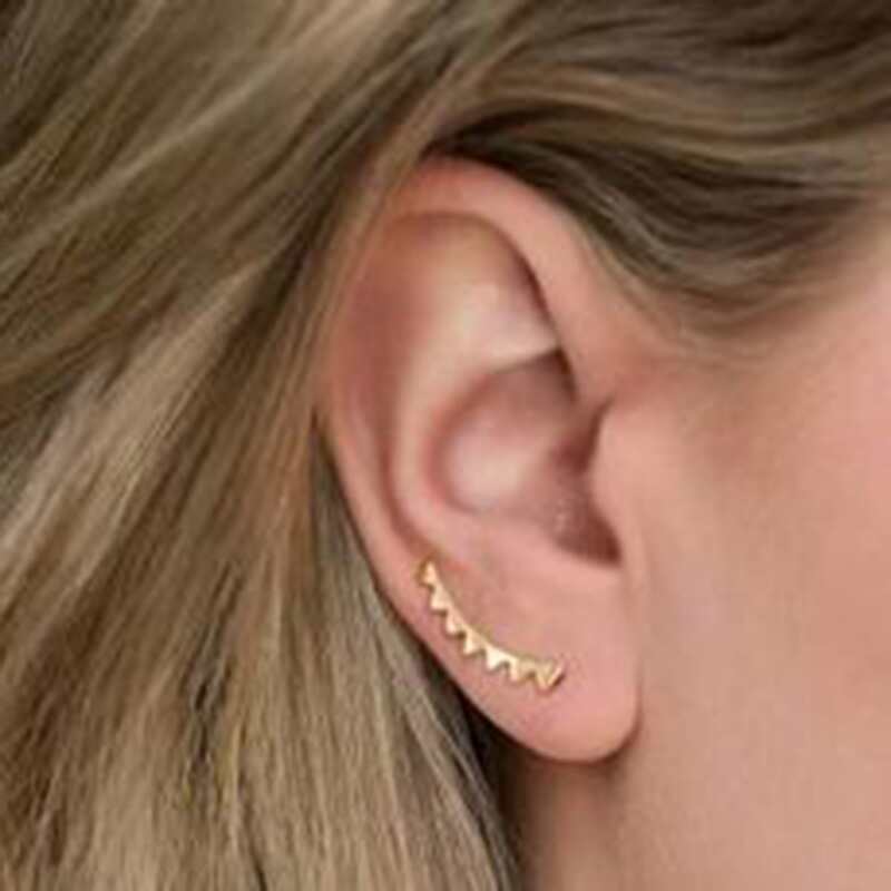 

Triangle Stud Earrings, Gold