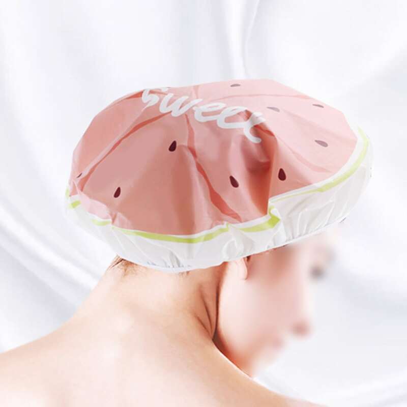 

1pc Random Fruit Print Dry Shower Cap, Multicolor