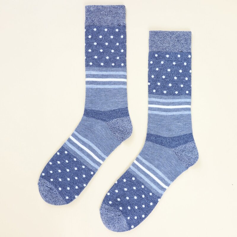

Guys Striped Pattern Socks, Blue