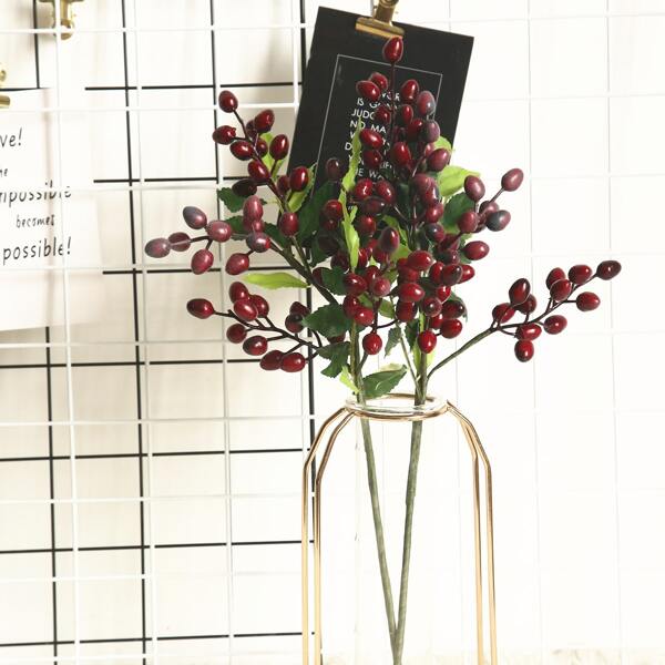 

1branch Artificial Berry, Burgundy