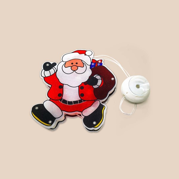 

1pc Santa Claus Shaped Suction Cup Lamp, Yellow