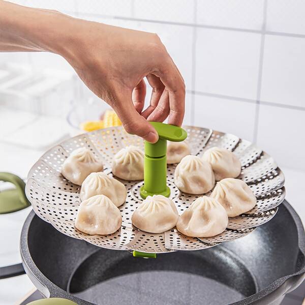 

1pc Stainless Steel Steamer Basket, Silver