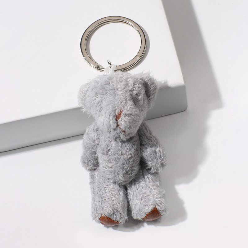 

Cartoon Bear Keychain, Grey
