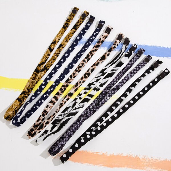 

6pcs Polka Dot Face Mask Rope, Multicolor