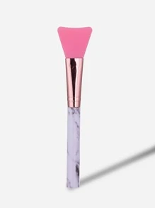 Silica Gel Marble Pattern Handle Facial Sheet Brush - Multicolor - View 1