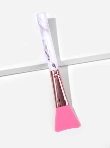 Silica Gel Marble Pattern Handle Facial Sheet Brush - Multicolor - View 2