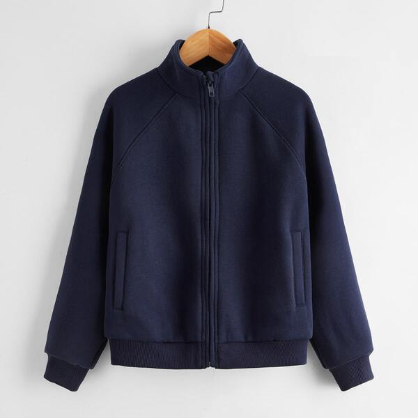 

Girls Zip Up Sweatshirt, Navy blue