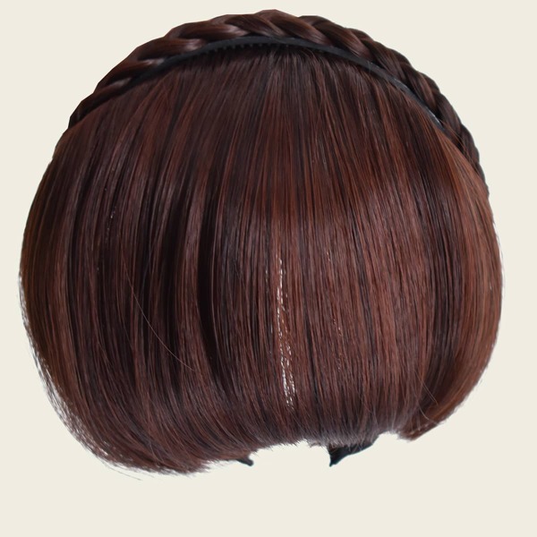 

Clip In Front Bangs With Hair Hoop, Brown