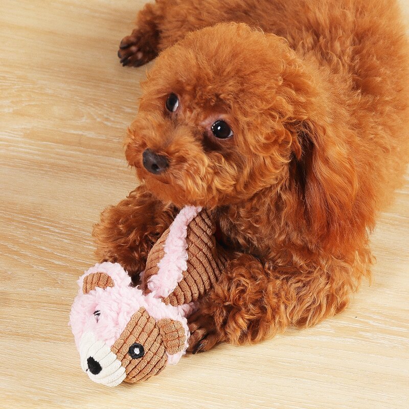 

Cartoon Shaped Dog Sound Toy, Pink
