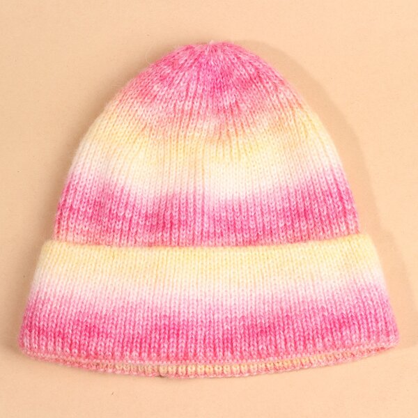 

Color Block Knit Beanie, Multicolor