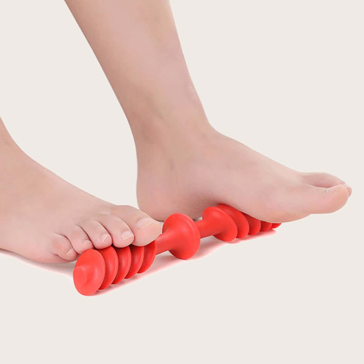 

1pc Silicone Foot Massager, Red