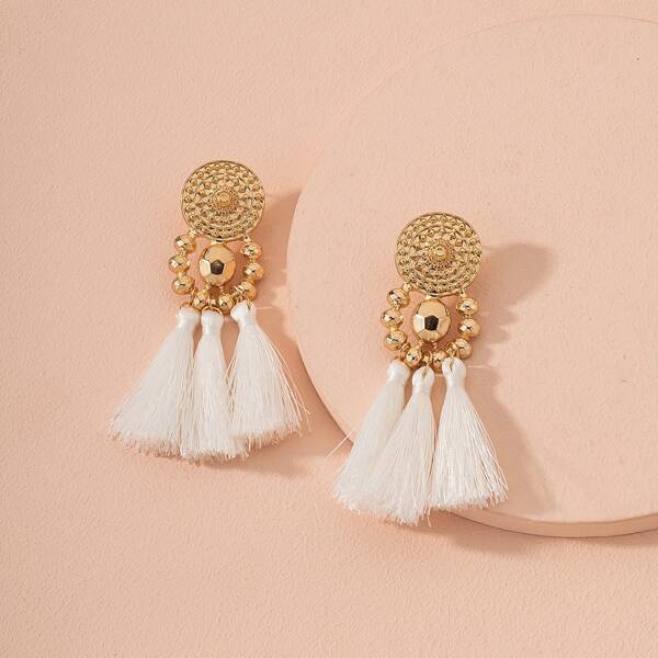 

Tassel Drop Earrings, Gold