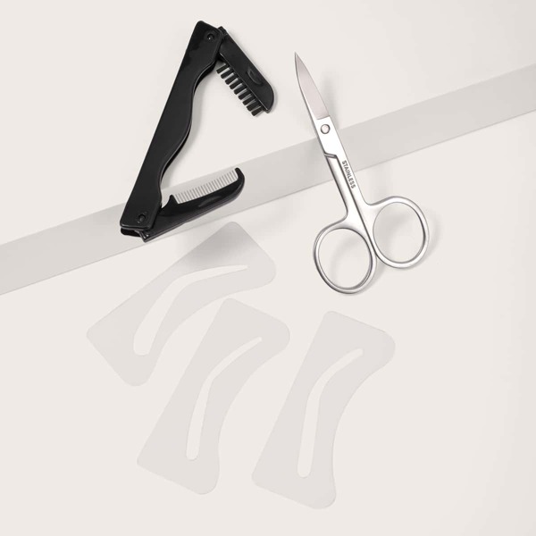 

5pcs Eyebrow Shaping Tool Set, Black