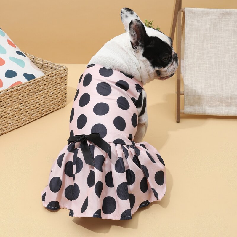 

Snap Button Polka Dot Dog Dress, Multicolor