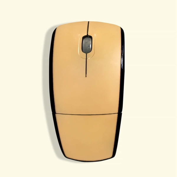 

Foldable Wireless Mouse, Gold