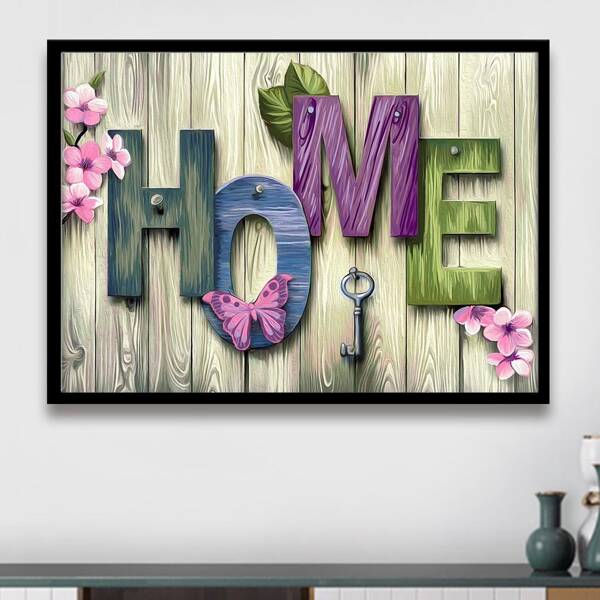 

Letter Graphic Diamond Painting Without Frame, Multicolor